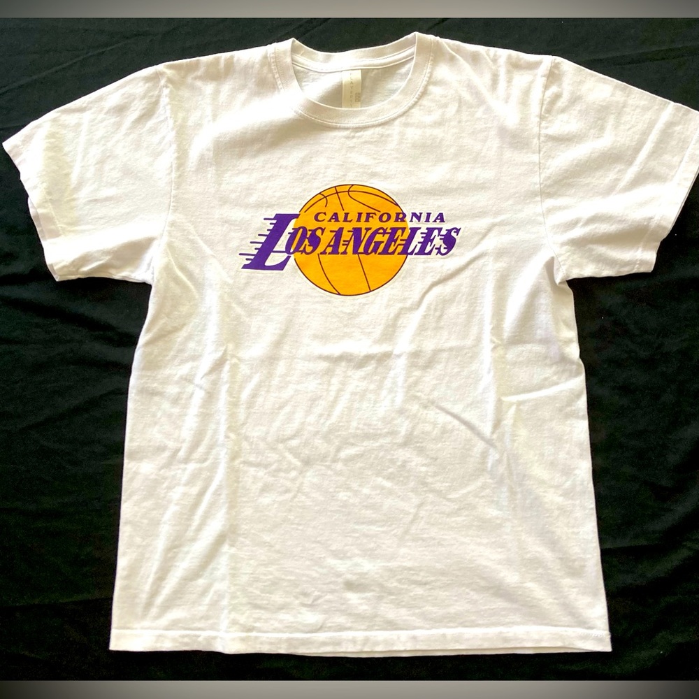 Kobe Mamba 24 Battle 24 Cali Los Angeles Front/Back White Tee Size M